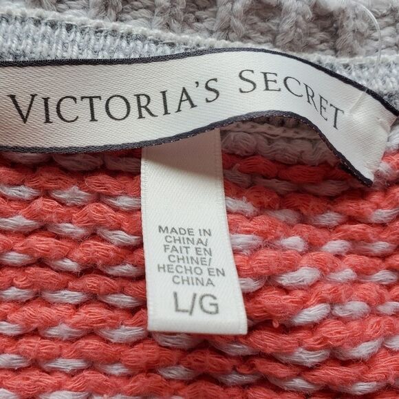 🔹️Victoria's Secret Coral Heavyweight Knit Cropped Sweater Large - Picture 7 of 9